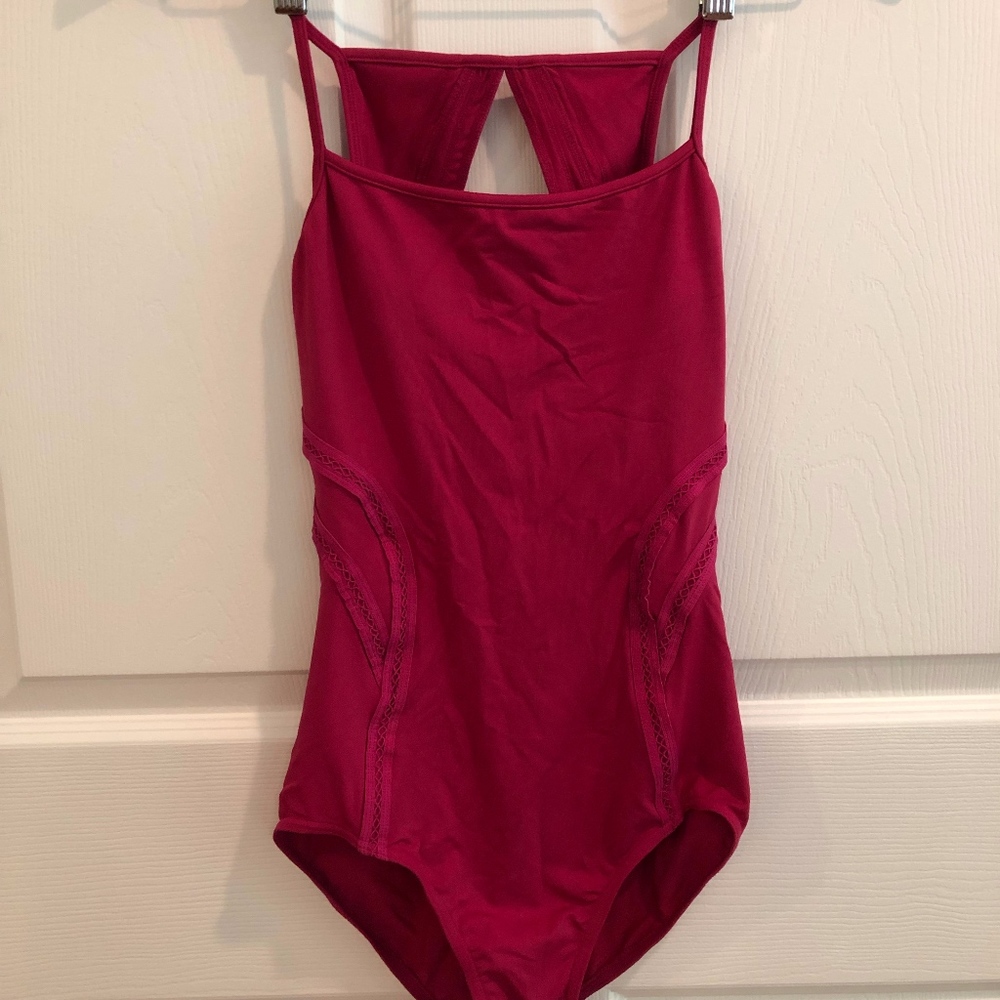 Bloch lace detailed leotard